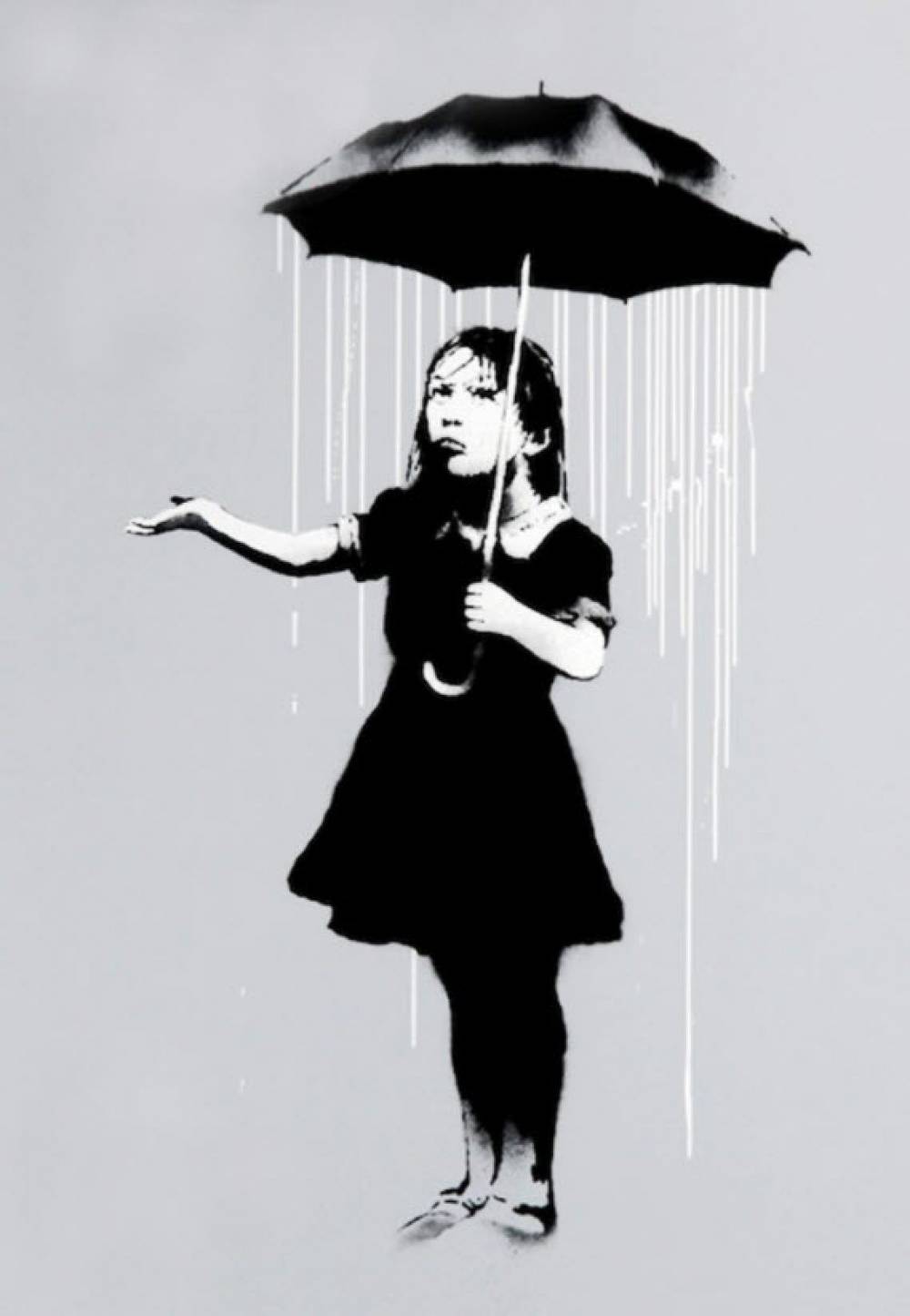 Banksy Umbrella Girl | Banksy Nola | Contemporary Art Trader